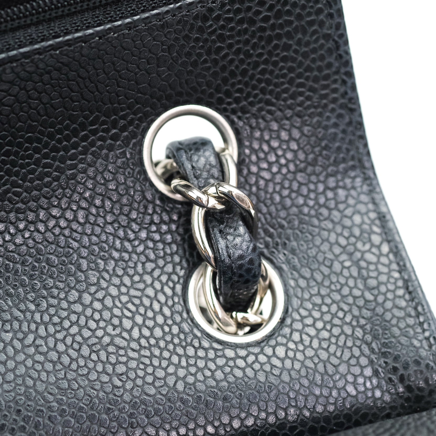 Chanel Caviar Quilted Jumbo Double Flap Bag Black with Silver Hardware - Luxury Designer Handbag for Women, Perfect for Parties, Work & Special Occasions