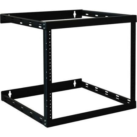 Tripp Lite SmartRack SRWO8U22 8U Wall Mount Open Rack Cabinet - Steel Frame, Black Finish, 150 lb Capacity - Perfect for Network Equipment, Server, AV & Data Center Installation