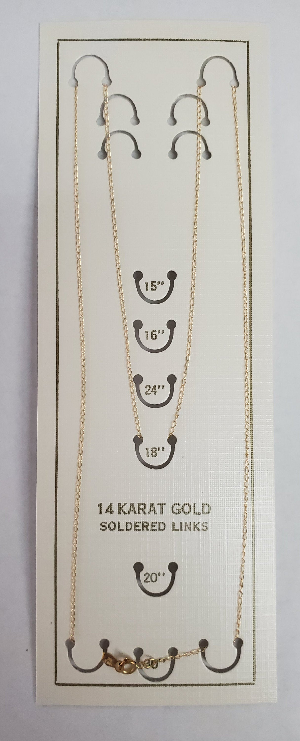 14k Yellow Gold or White Gold Cable Link Chain - Elegant & Durable Jewelry for Everyday Wear, Parties & Special Occasions