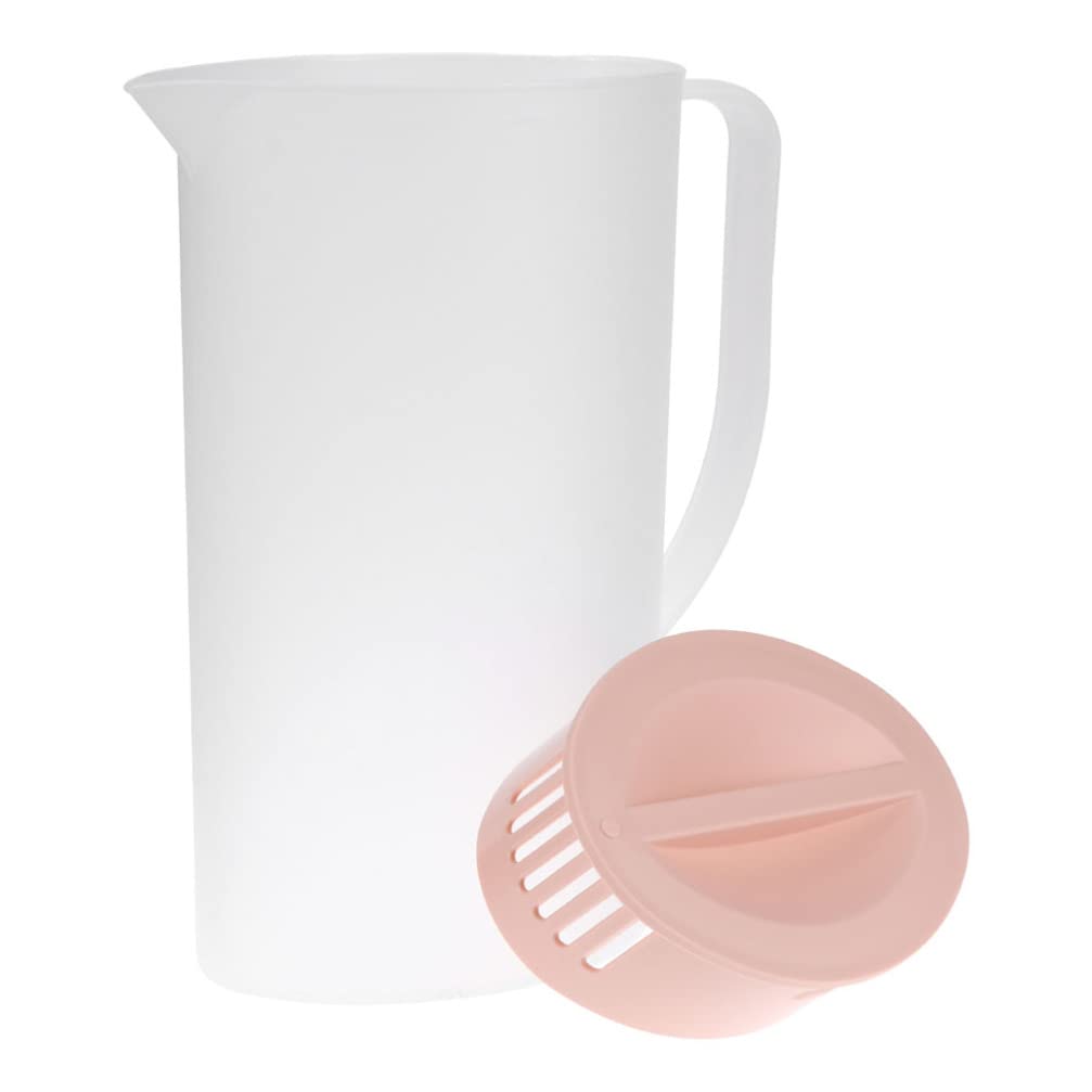 Premium 2.2L Plastic Water Pitcher with Lid - BPA-Free Beverage Carafe for Hot & Cold Drinks, Juice, Iced Tea, Coffee, Milk & Sangria - Perfect for Home, Office, Parties & Outdoor Gatherings