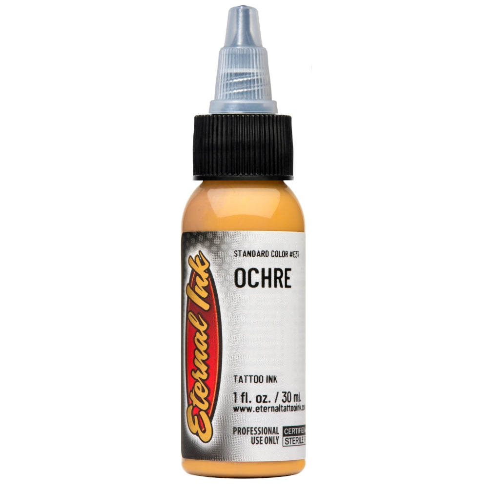Eternal Ink Ochre - Premium Permanent Ink for Tattoos, Calligraphy & Art - Long-Lasting Vibrant Color for Professional Artists & DIY Enthusiasts - Perfect for Tattoo Studios, Home Art Projects & Gift Ideas
