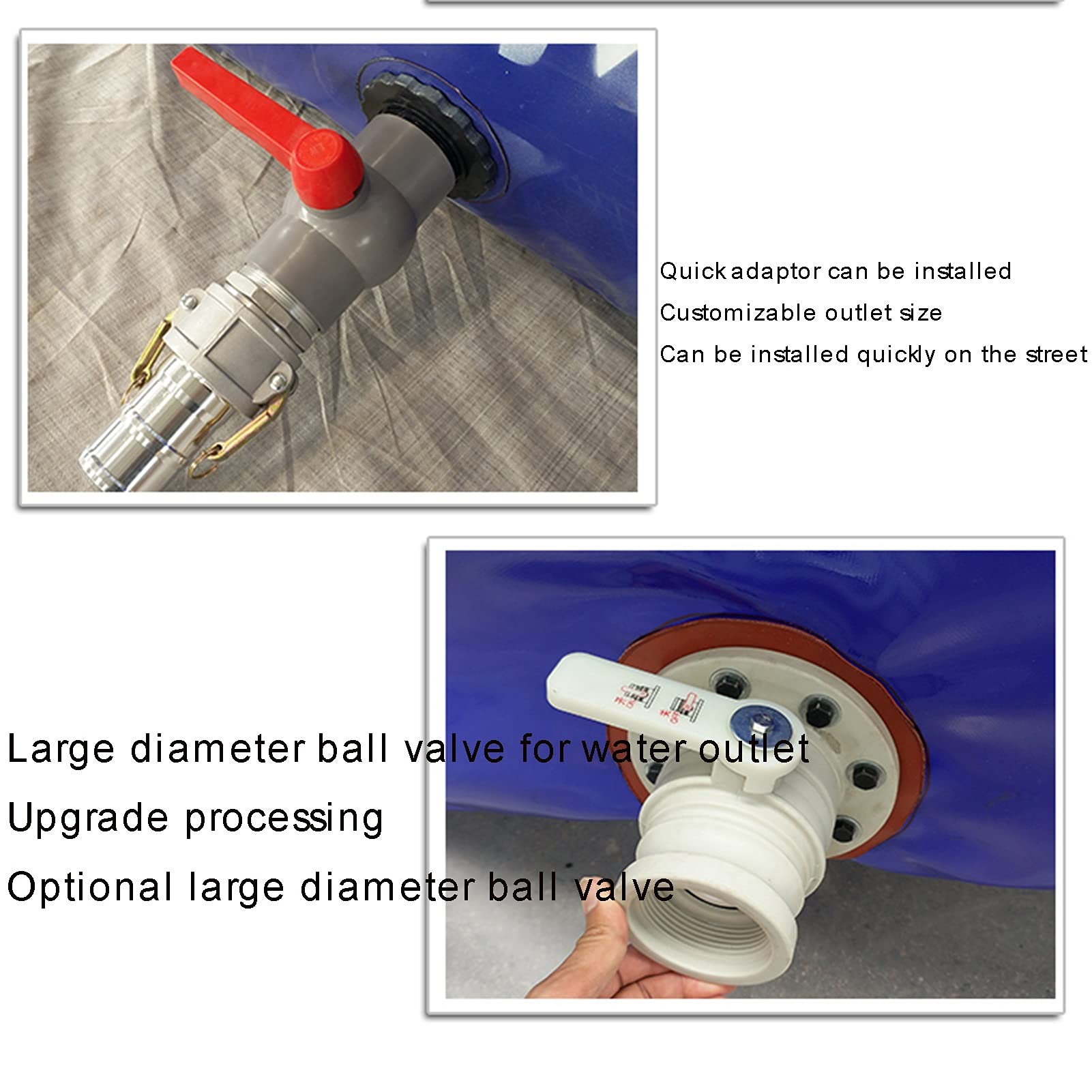 Foldable PVC Coated Water Storage Bag - Portable Garden Water Container & Oil Transport Solution for Outdoor, Camping, and Emergency Use
