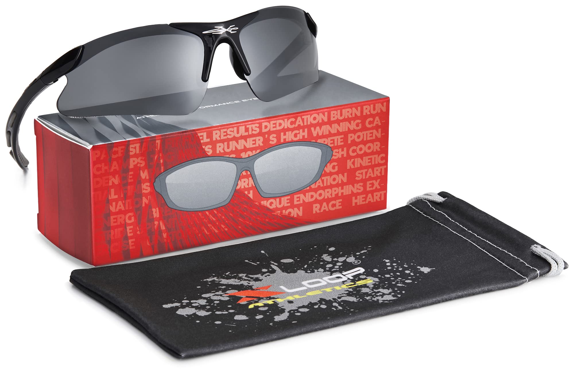 X LOOP Kids Sports Sunglasses for Boys & Girls Ages 3-10 - UV400 Protection Baseball Cycling Softball Glasses - Perfect for Outdoor Play, Sports & Summer Activities