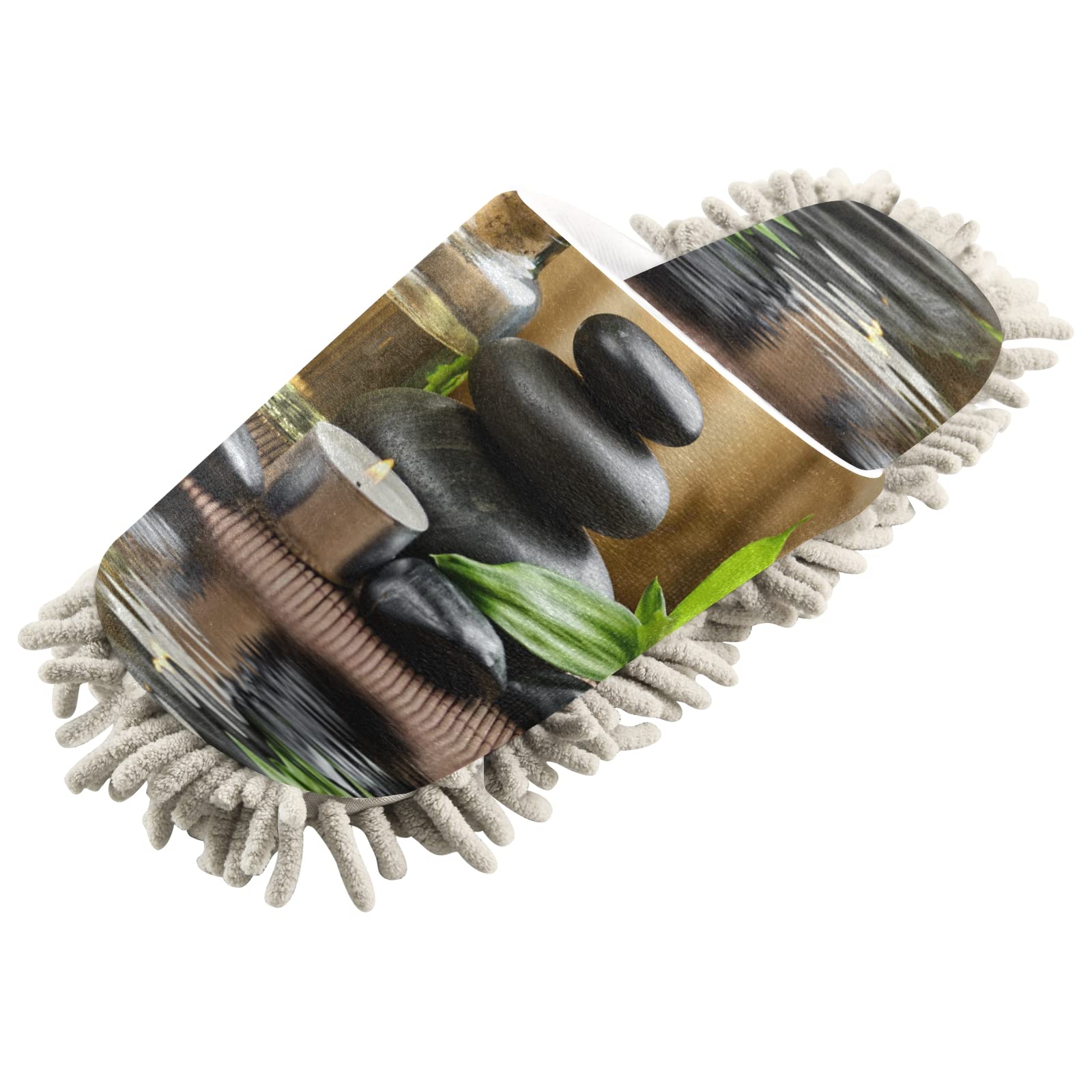 Unisex Mop Slippers - Cleaning House Shoes for Dusting & Spa Use (Size M-L) | Perfect for Home Cleaning, Pet Hair Removal & Relaxing Foot Massage