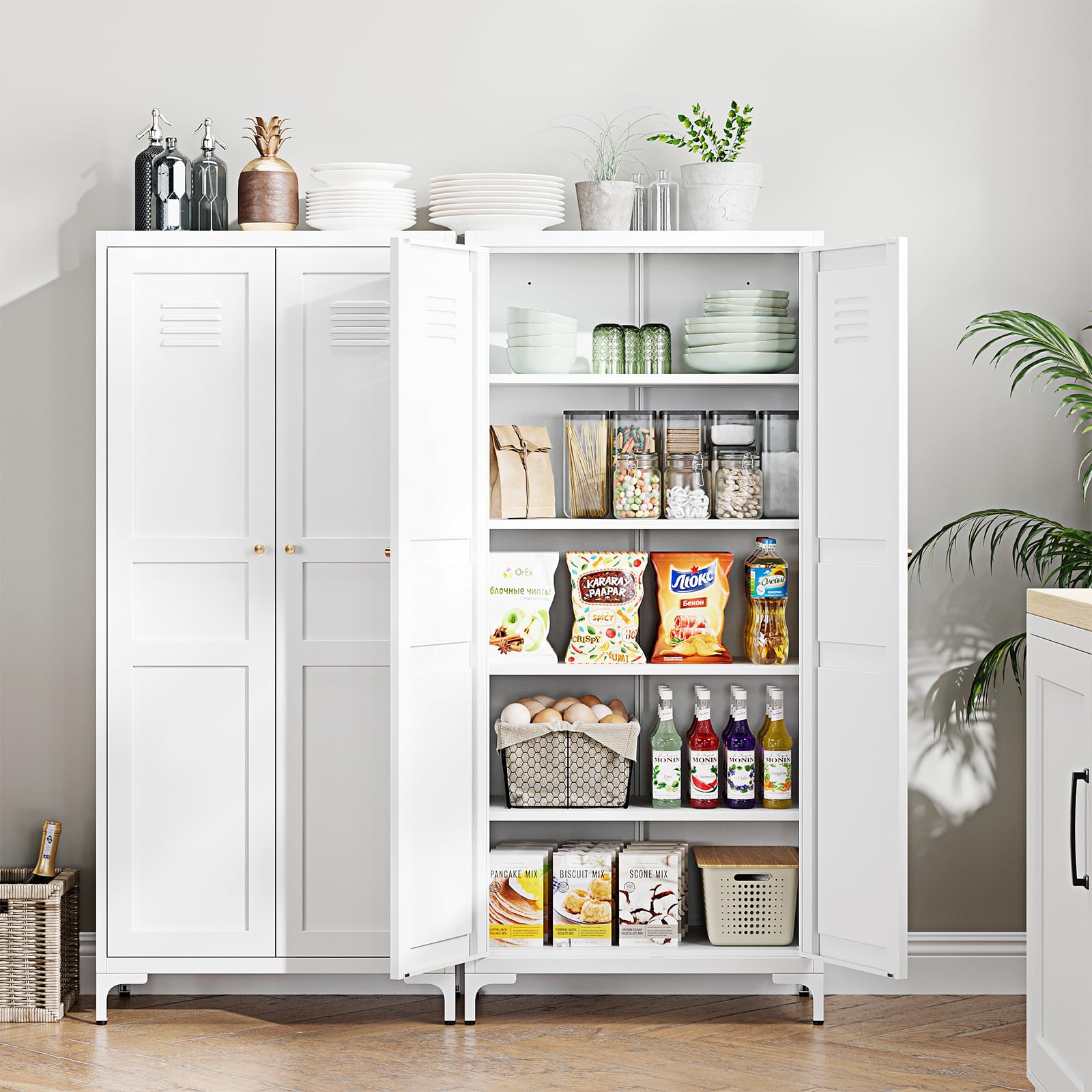 White Pantry Cabinet 61