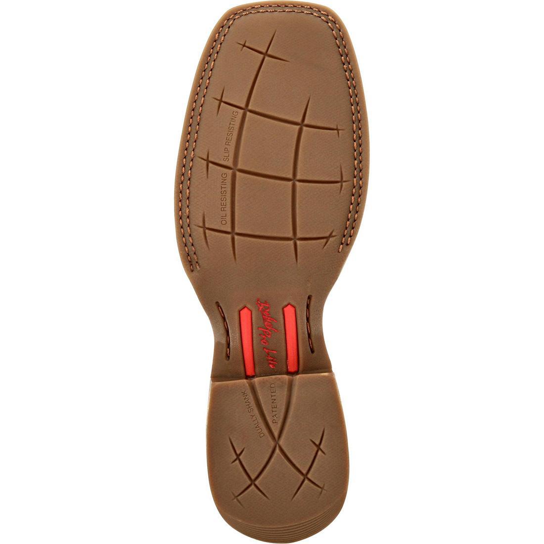 Rebel Pro Lite Rustic Tan & Tobacco Western Boots for Men - Durable Cowboy Boots for Riding, Work & Outdoor Activities