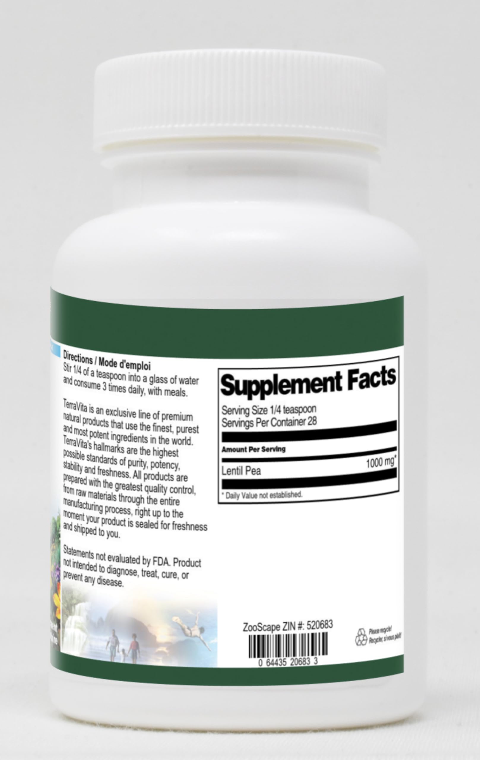 Organic Lentil Pea Protein Powder - 1oz Pack (3 Count) | Plant-Based Superfood for Smoothies, Baking & Vegan Recipes | Non-GMO, Gluten-Free Supplement | ZIN: 520683