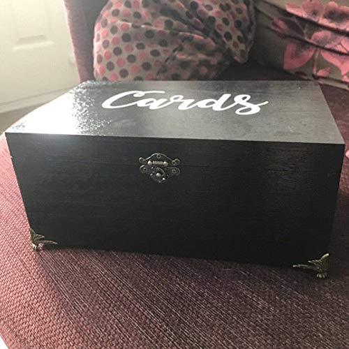 Wedding Card Box Vinyl Decal Stickers - Elegant Script Design for Wedding Invitations, Reception Decor & Gift Wrapping - Perfect for DIY Wedding Signs, Table Numbers, and Photo Booth Backdrops
