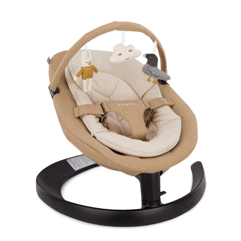 Nuna Leaf Grow Baby Swing with Toy Bar - Adjustable Infant Seat for Newborns to Toddlers - Perfect for Nursery, Living Room & Outdoor Use