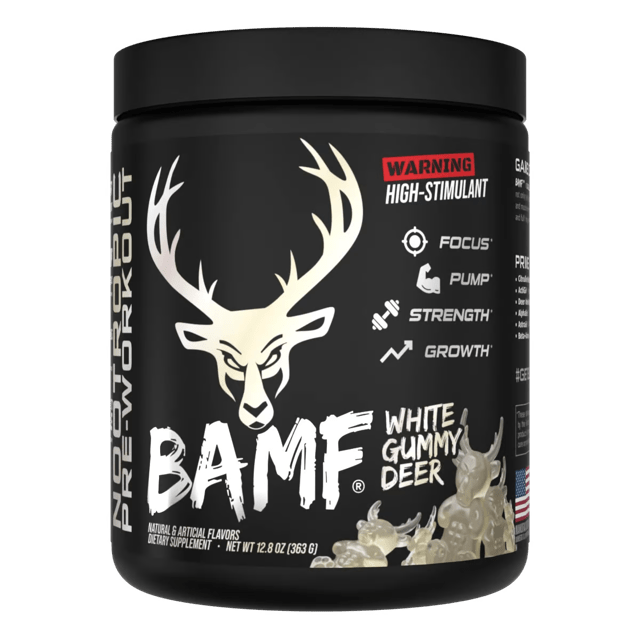 Bucked Up BAMF Nootropic High-Stimulant Pre-Workout Powder - Boost Energy, Focus & Performance for Intense Gym Sessions & Athletic Training