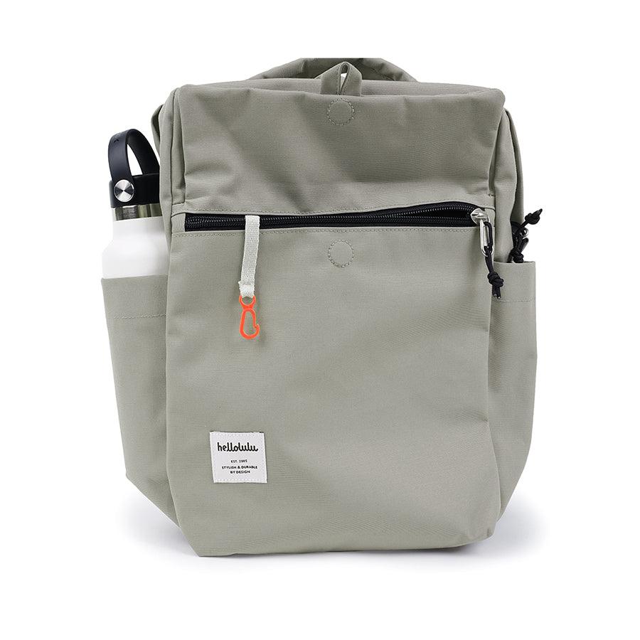 HELLOLULU Mini Carter All Day Backpack - Lightweight Laptop Backpack for Women, Soft Gray - Perfect for Work, Travel & School