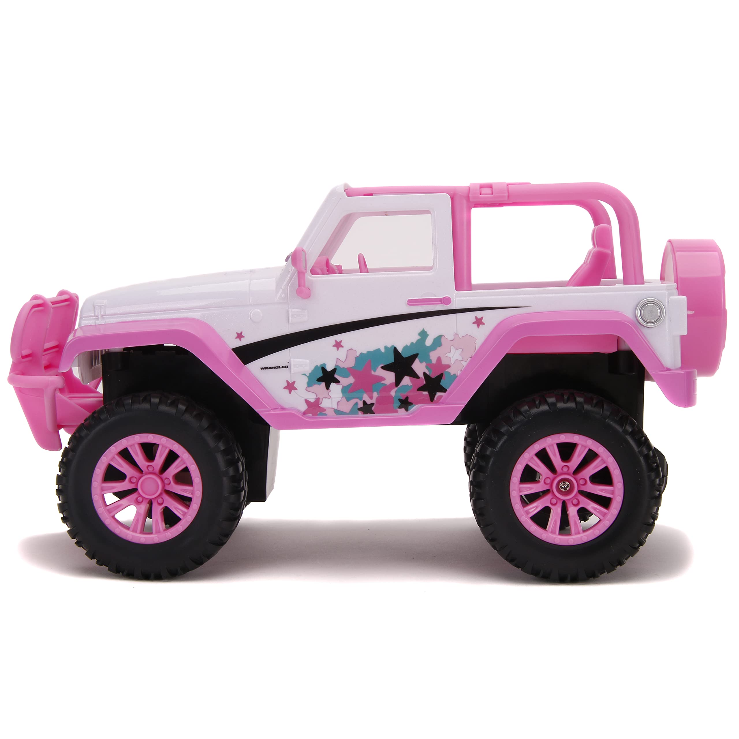 JADA Toys - Girlmazing 1:16 Scale Remote Control RC Jeep with Exclusive Star Design - Perfect for Girls' Indoor & Outdoor Play, Birthday Gifts, and Collectible Toy Cars