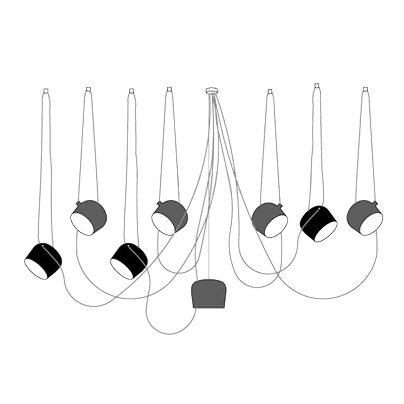Modern Minimalist Aim Pendant Lamp - Adjustable Hanging Light Fixture for Kitchen Island, Dining Room, Bedroom & Living Room Decor