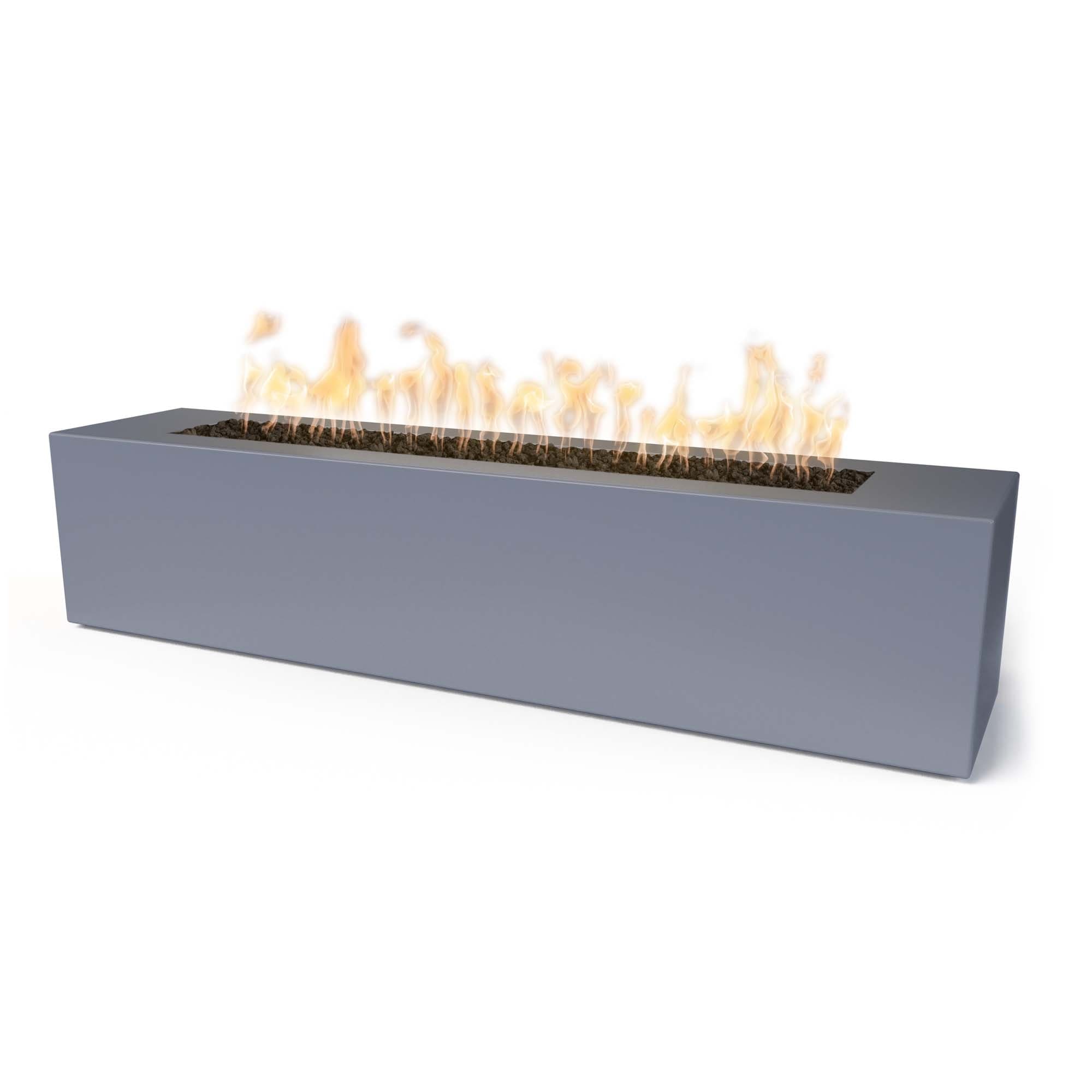 Powder Coated Linear Outdoor Fire Pit - Modern & Durable Backyard Fireplace for Patio, Garden, and Camping - Perfect for Gatherings & Relaxation
