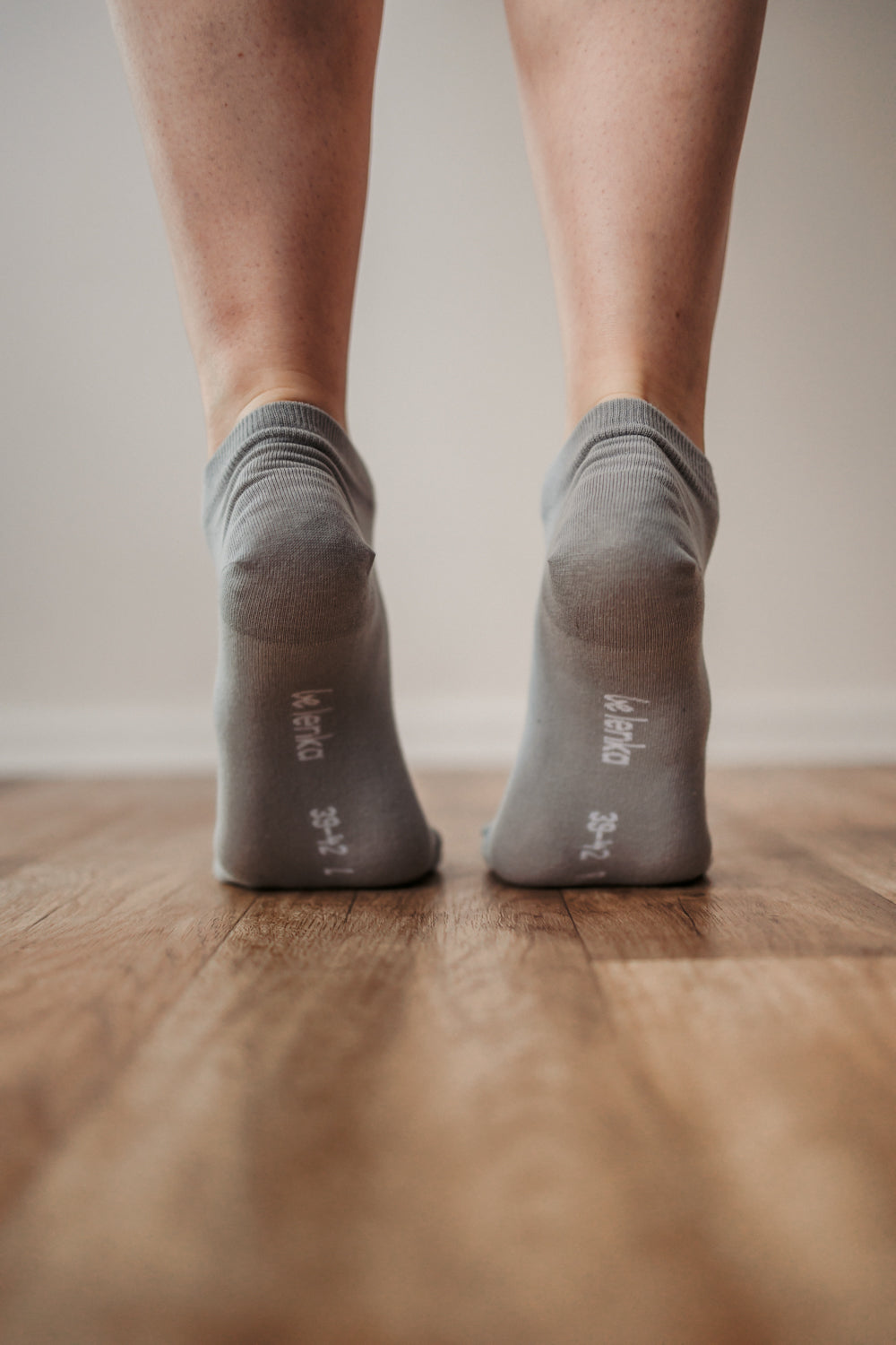 Barefoot Socks for Women & Men - Low Cut Essential Non-Slip Socks in Grey - Perfect for Yoga, Running & Home Wear
