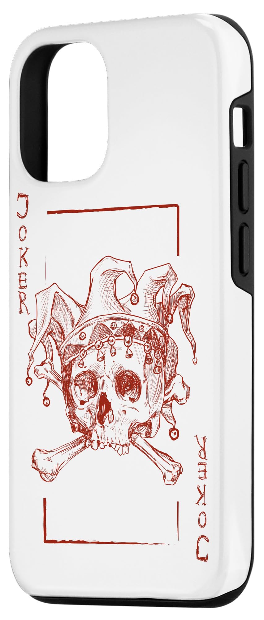 iPhone 12/12 Pro Playing Card Case - Joker Costume Design for Kids & Adults - Perfect for Halloween, Cosplay & Themed Parties