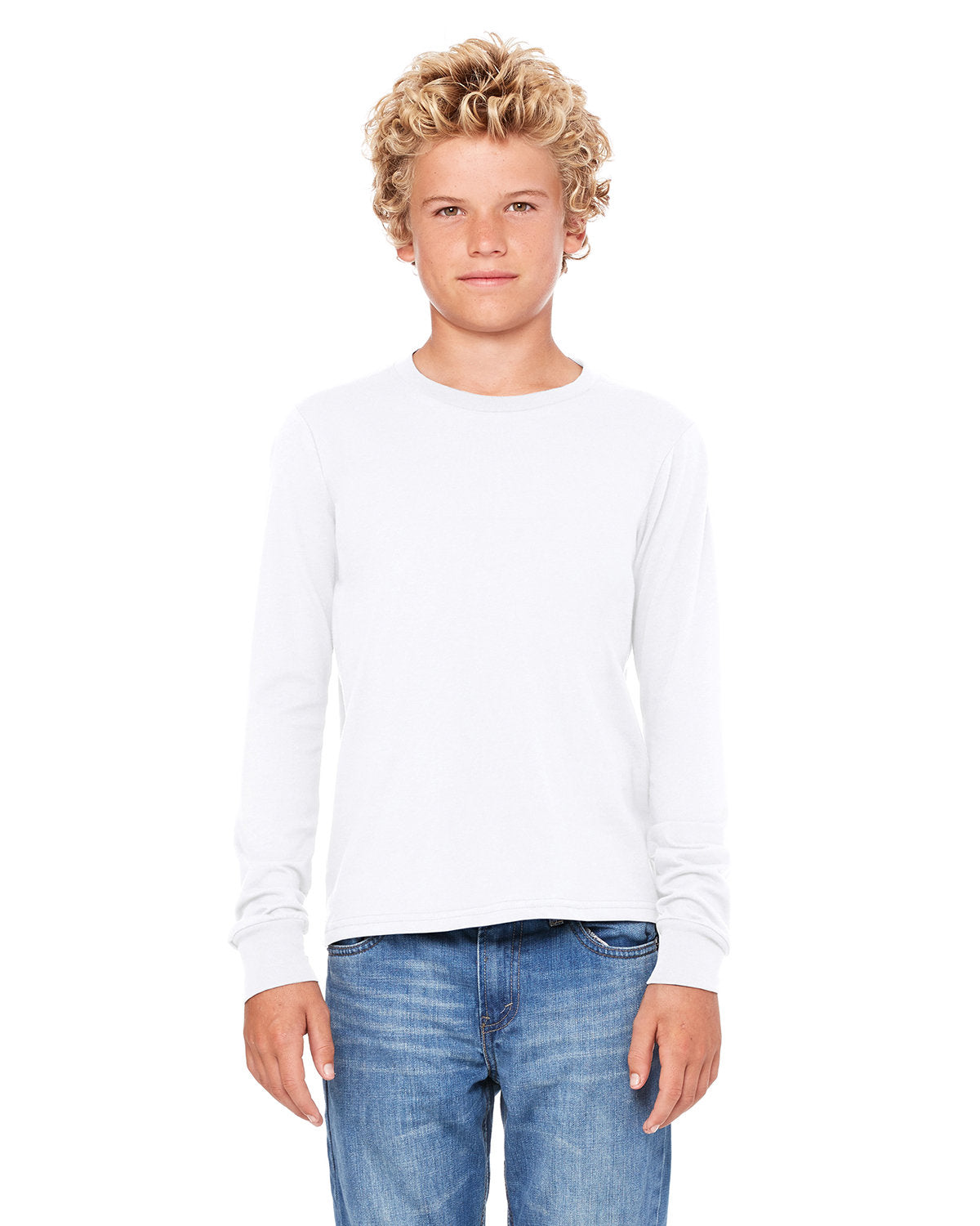 Bella + Canvas 3501Y Youth Long Sleeve T-Shirt - Soft Cotton Jersey Tee for Kids & Teens | Perfect for School, Sports & Everyday Wear
