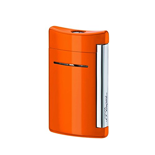 S.T. Dupont Orange Minijet Premium Butane Cigar Lighter - Perfect for Cigar Aficionados, Collectors & Luxury Gifts