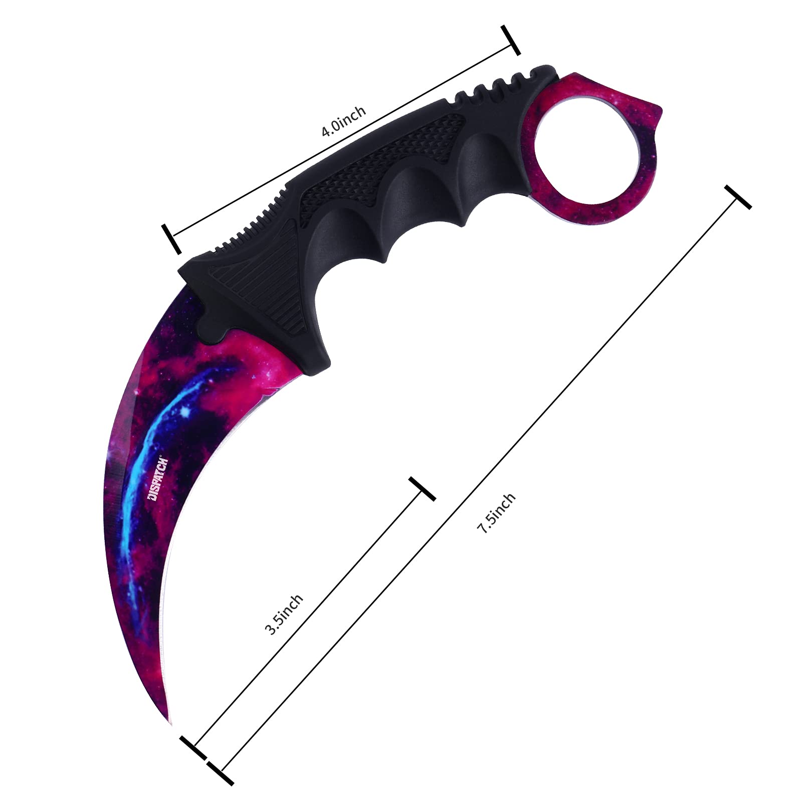 Tactical Fixed Blade Karambit Knife with Sheath - Outdoor Camping & Hunting Survival Tool - Durable EDC Knife for Hiking, Adventure, Bushcraft, Self Defense & Collectors - Perfect for Wilderness Survival, Tactical Training & Outdoor Enthusiasts