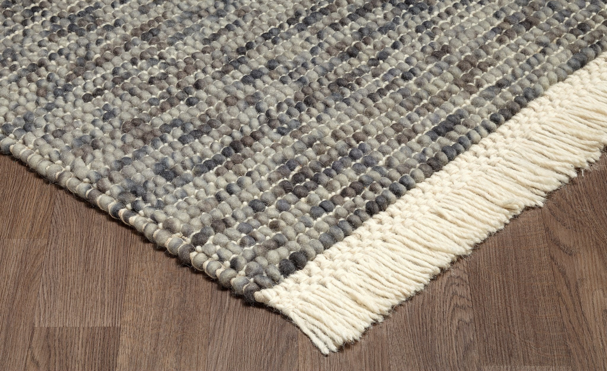 Premium Zurich Grey Wool Rug 8x10 - Soft & Durable Handmade Area Rug for Living Room, Bedroom, or Office Decor