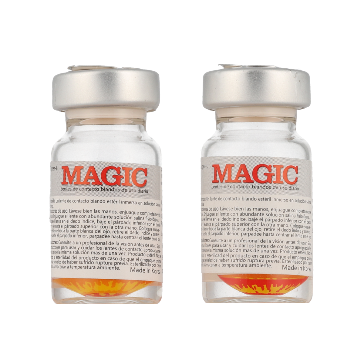 Color Contact Lenses - Amarillo & Rojo Magic Pupilentes for Halloween, Cosplay & Costume Parties | Natural-Looking Eye Color Change
