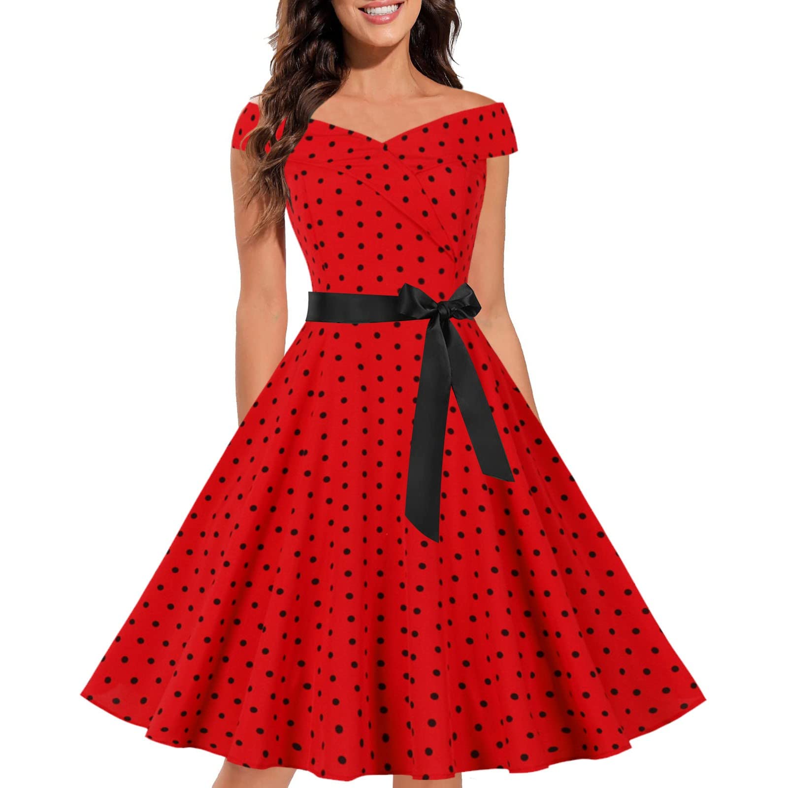 Vintage Floral A-Line Cocktail Dress for Women - Sleeveless O-Neck Party Dress, Elegant Prom & Wedding Guest Outfit | Perfect for Summer Parties, Bridal Showers & Formal Events