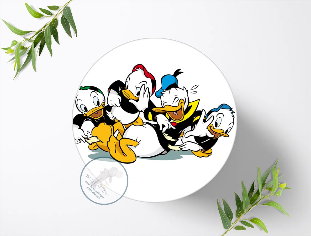 Donald Duck Cake Topper - Edible Birthday Cake Decoration with Fondant & Sugar Paper (1013) - Perfect for Disney Themed Parties, Baby Showers & Birthday Celebrations