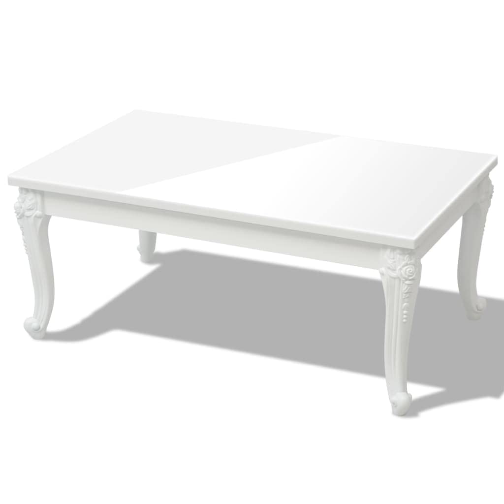Modern White High Gloss Coffee Table 39.4