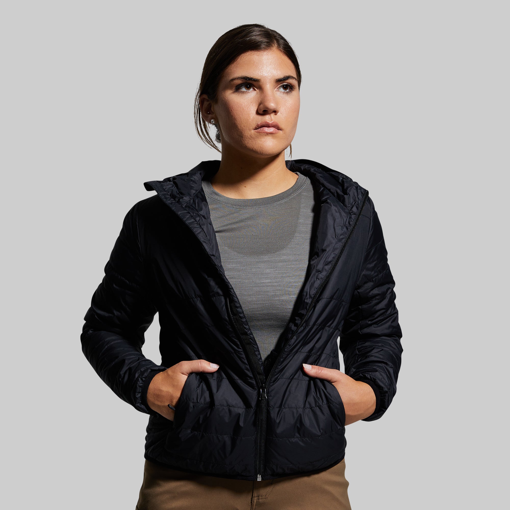 Women's Lightweight Tundra Jacket - Waterproof Winter Coat for Hiking & Outdoor Activities (Black)
