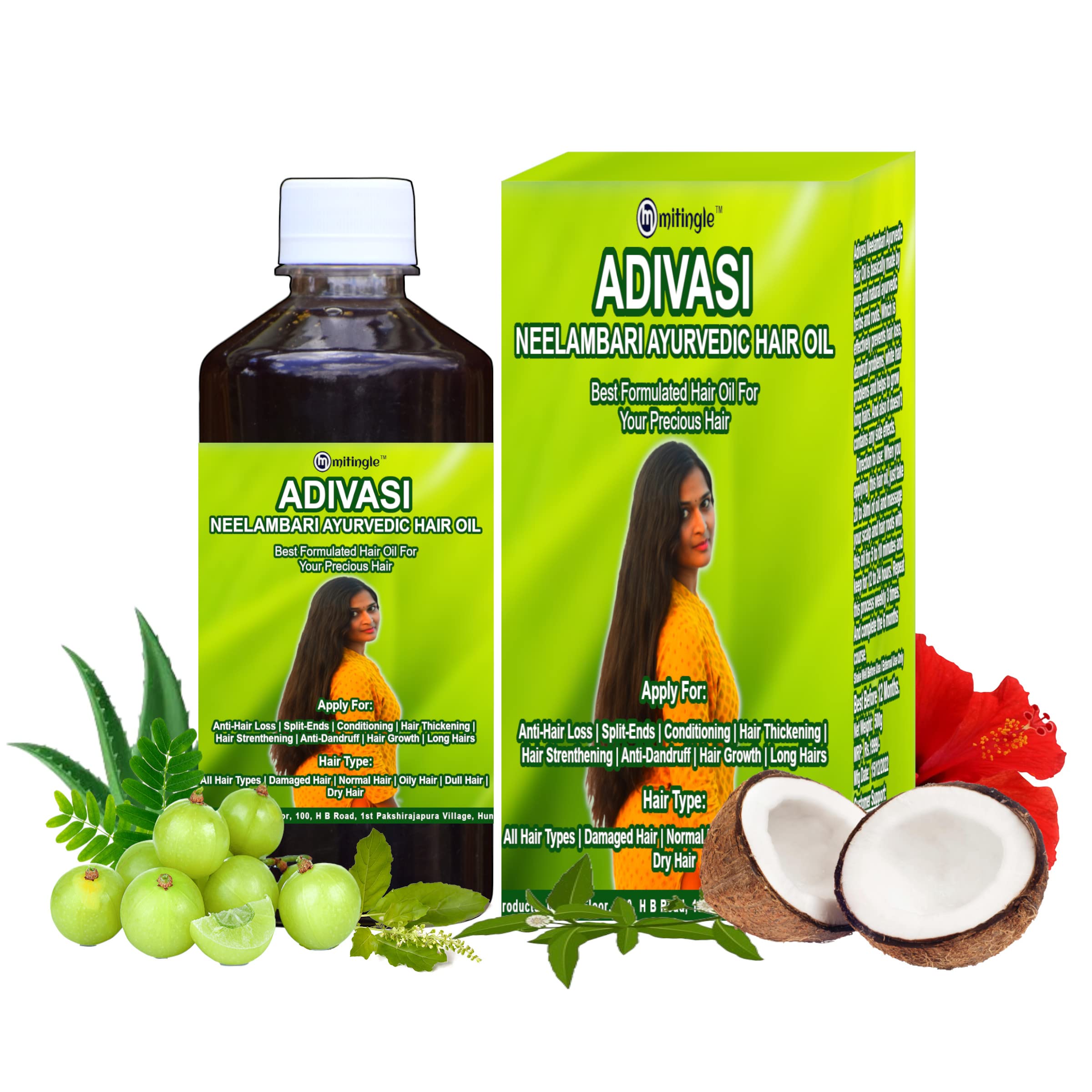 **Adivasi Neelambari Herbal Hair Oil 200ml - Natural Ayurvedic Hair Growth Treatment with Herbs & Roots - No Side Effects - Pack of 1 - Promotes Strong, Shiny Hair for Men & Women**    *(Ideal for Daily Hair Care, Scalp Nourishment, and Reducing Hair Fall & Dandruff)*