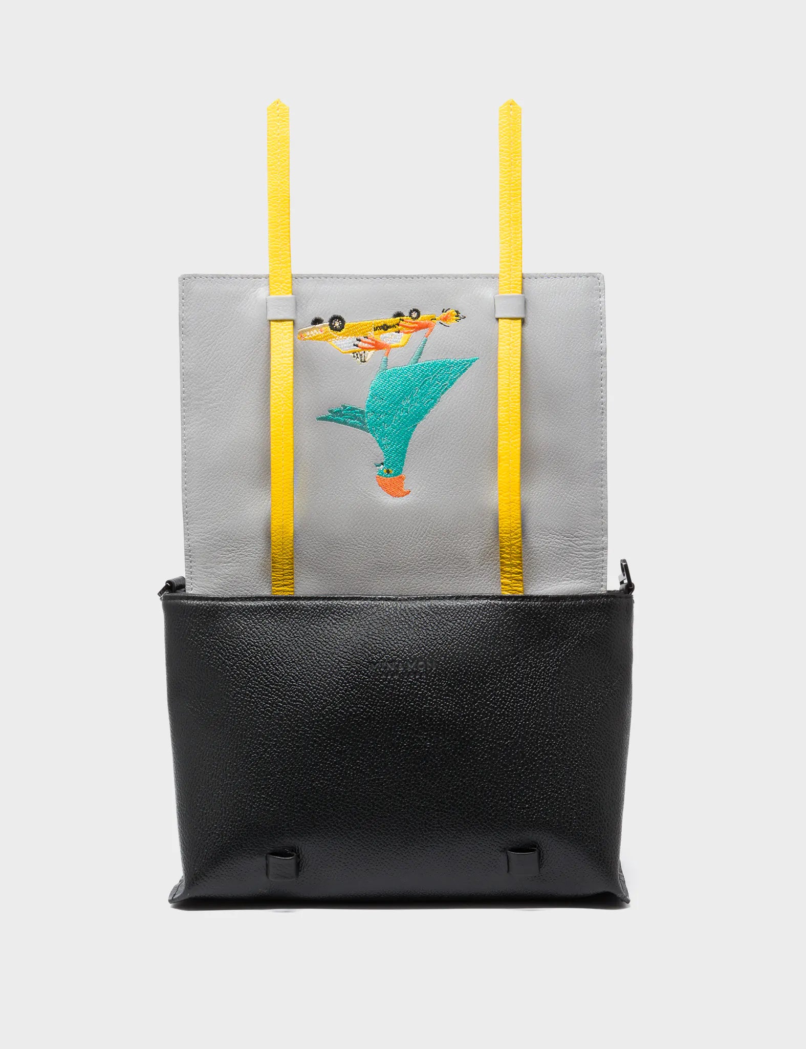 Victor Black Reversible Small Messenger Bag for Men & Women - Pigeonista Design - Perfect for Work, Travel & Everyday Use