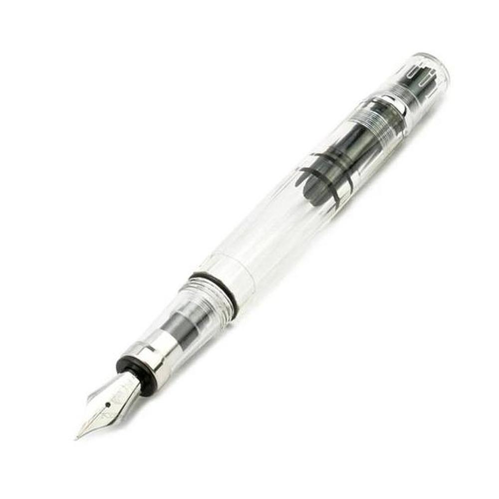 TWSBI Diamond 580 Clear Fountain Pen - Premium Transparent Ink Pen for Writing, Journaling & Calligraphy - Perfect for Office, School & Gift Giving