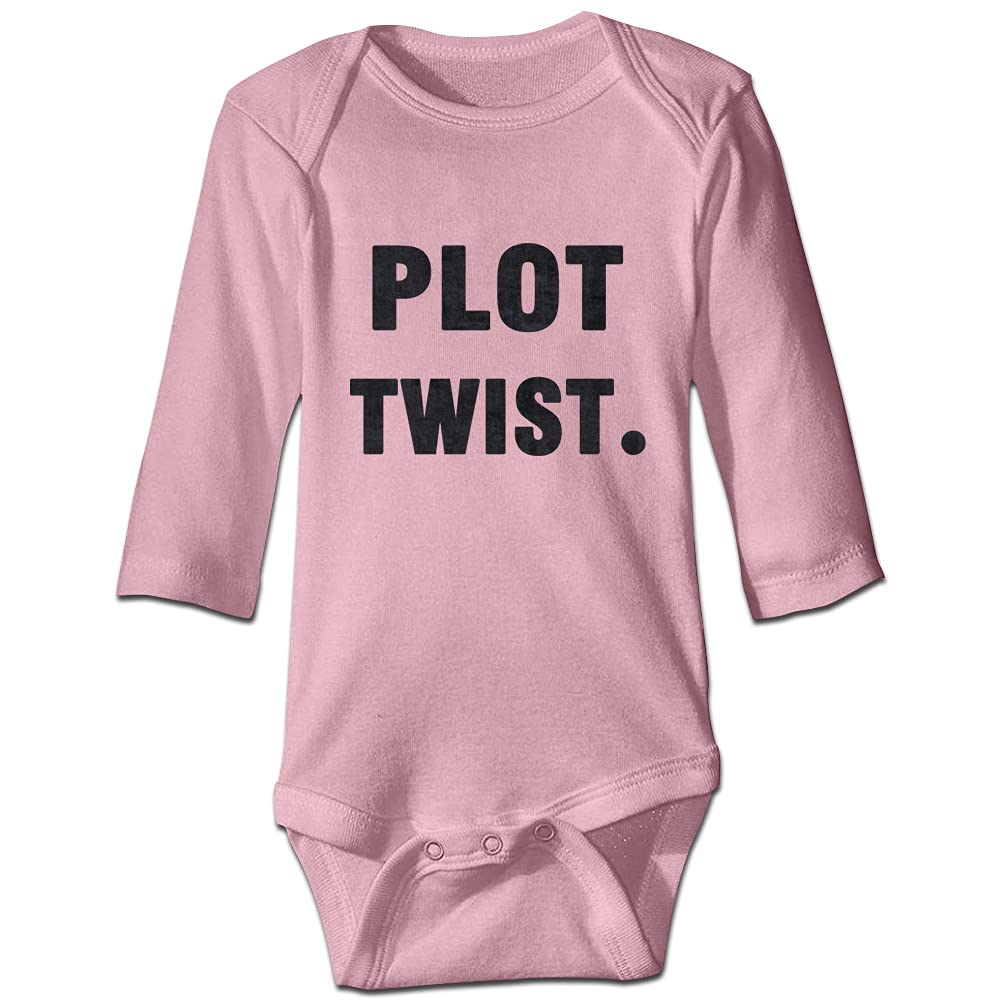 Plot Twist Pregnancy Announcement Bodysuit - Cute Grandparents Surprise Gift, Baby Newborn Clothes for Gender Reveal & First Photo Shoot