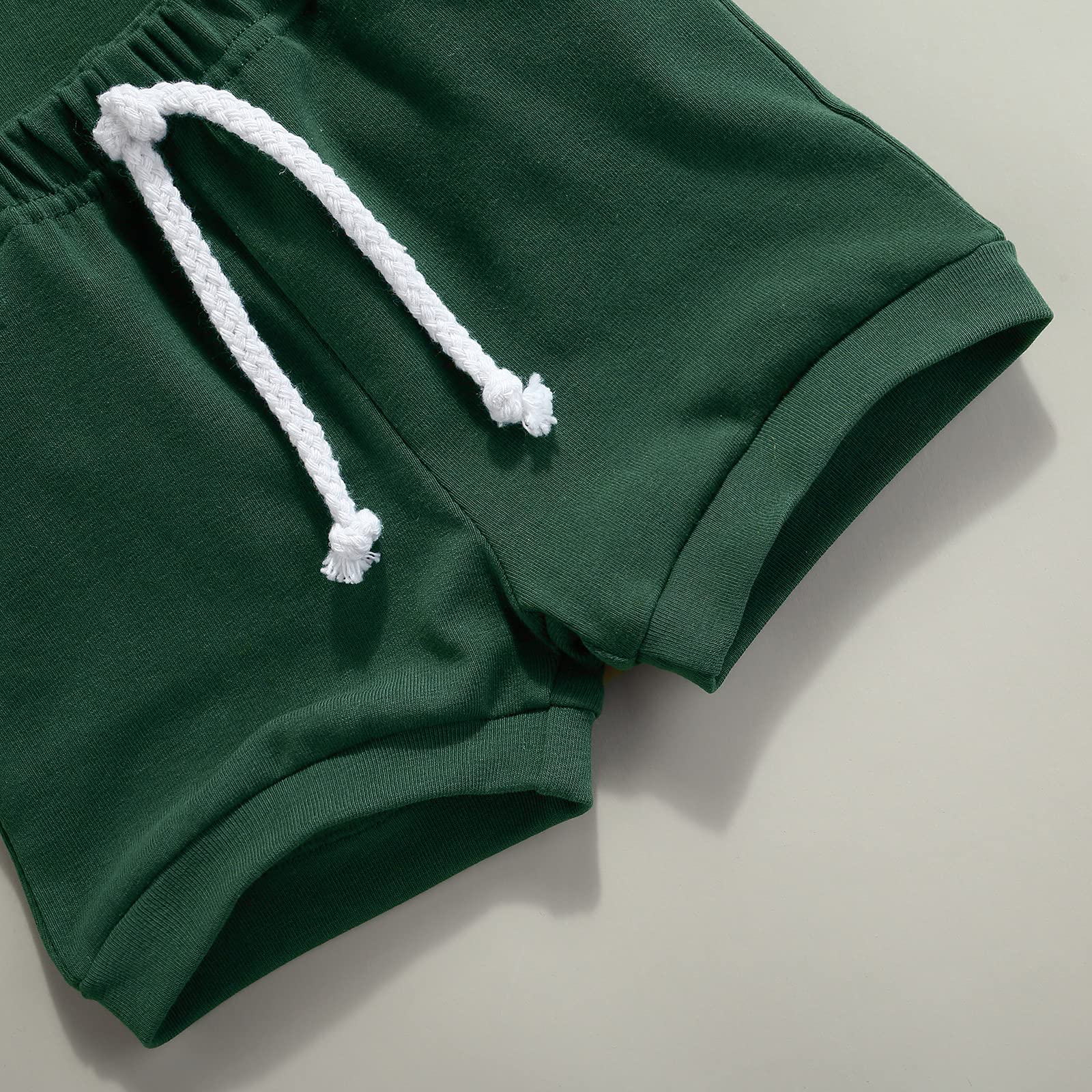 Summer Toddler Clothes Set for Boys & Girls - Unisex Waffle Knit 2-Piece Outfit with Short Sleeve Pocket Top and Shorts | Perfect for Playtime, Daycare & Beach Outings