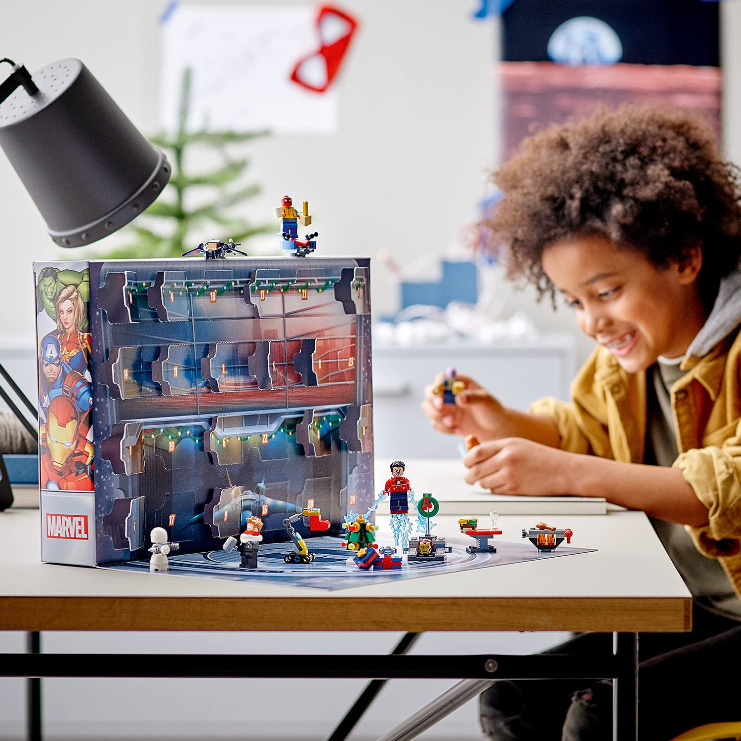 LEGO Marvel The Avengers Advent Calendar 76196 Building Kit - 298 Pieces Superhero Construction Toy Set | Perfect Christmas Countdown Gift for Kids & Marvel Fans | Play & Display for Holidays 2021