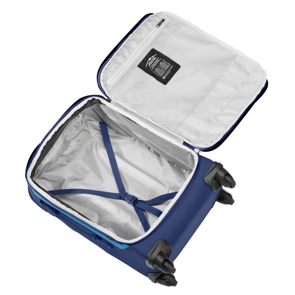 Eagle Creek Expanse 4-Wheel 56cm Carry-On Spinner Luggage - Pilot Blue | Lightweight Expandable Suitcase for Air Travel & Business Trips