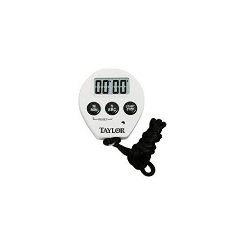 Taylor Precision Products 5826 Digital Chef Stopwatch Timer with Large Display & Lanyard - Perfect for Cooking, Baking, and Kitchen Timing Tasks