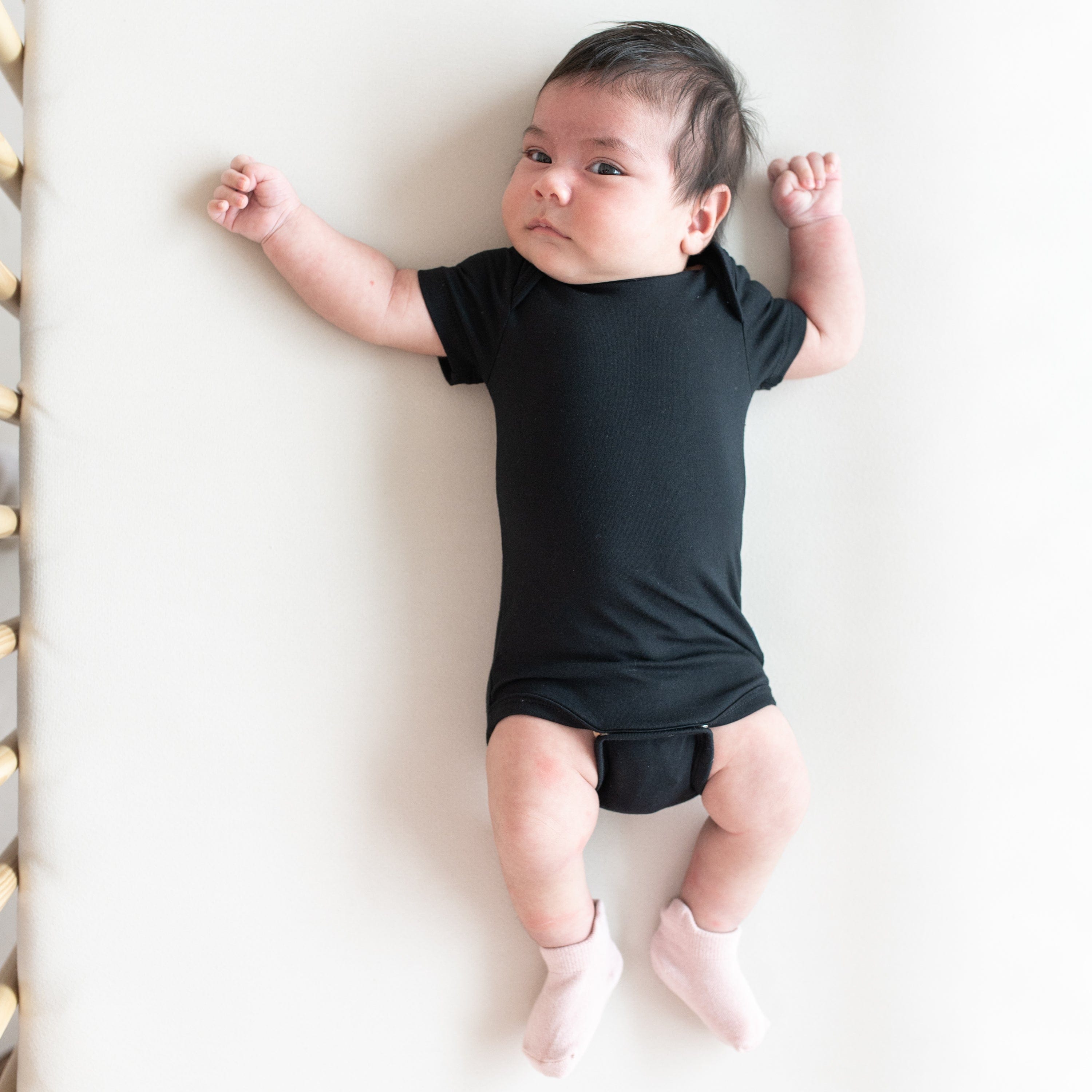 Midnight Black Bodysuit for Women - Stretchy Comfortable Seamless Shapewear for Everyday Wear & Layering