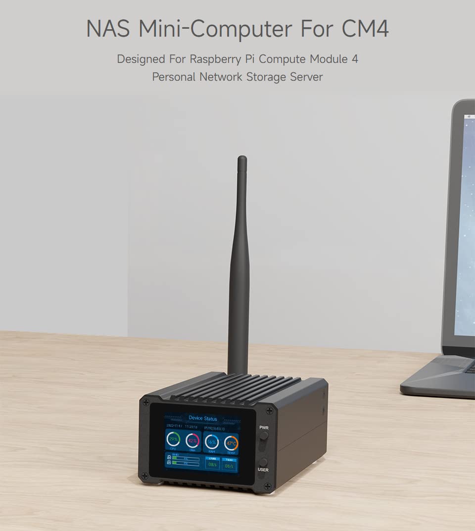Best Raspberry Pi Compute Module 4 Compatible NAS - Mini Personal Network Storage Server for Home & Office | All-in-One Network Attached Storage Solution (CM4 Not Included) | Perfect for Media Streaming, File Backup & Remote Access