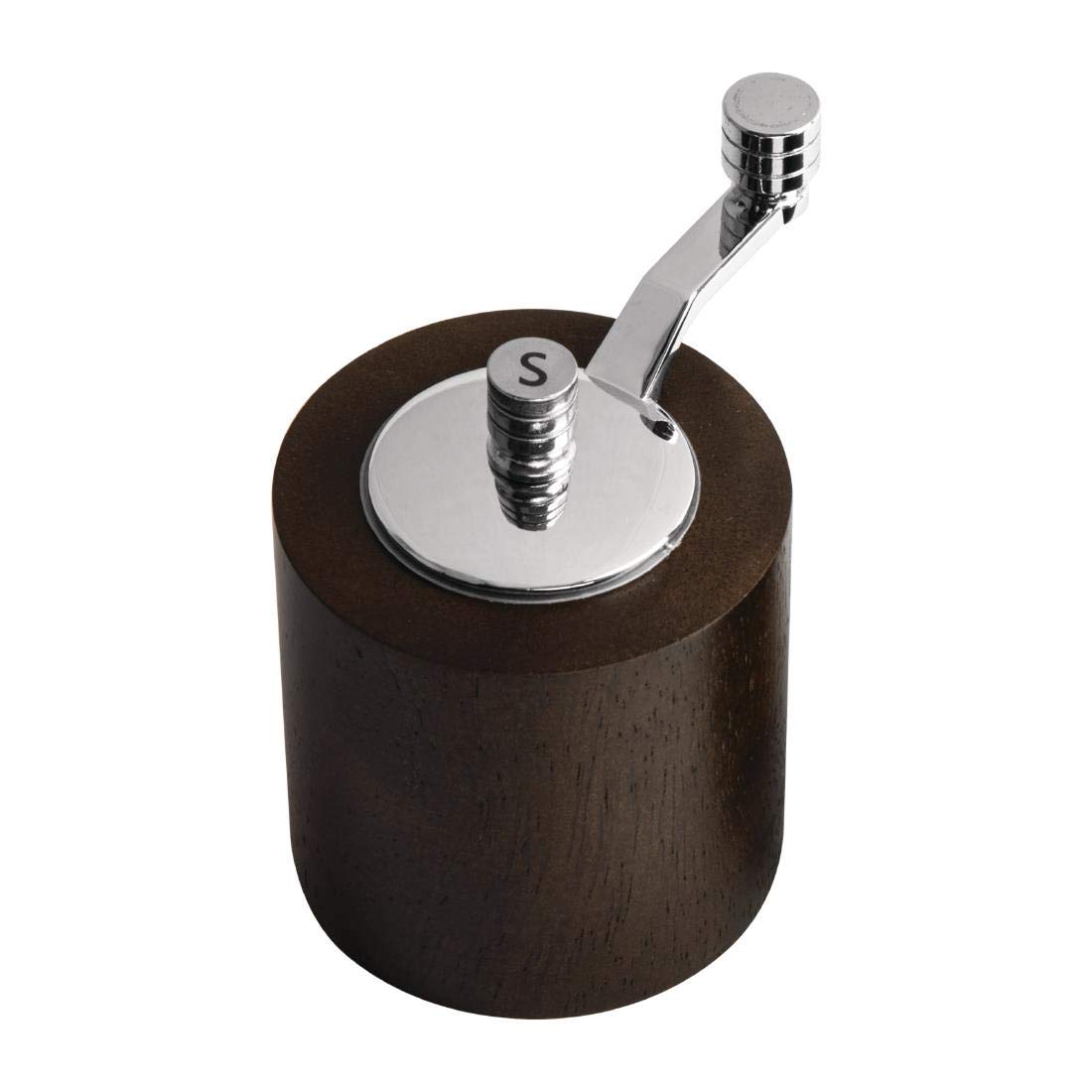 Premium Dark Wood Salt and Pepper Grinder Set - Adjustable Ceramic Spice Mill for Kitchen, Dining Table & BBQ - Natural Wooden Seasoning Shakers for Home Cooking & Restaurant Use
