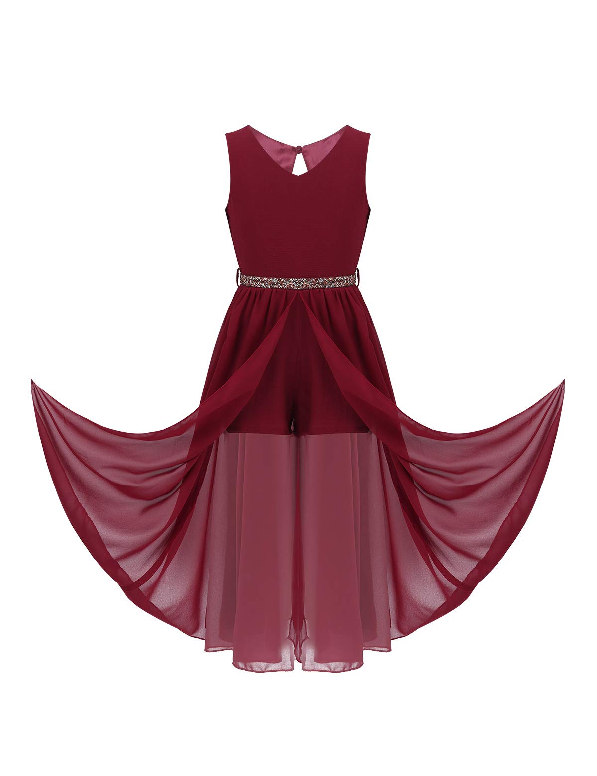 Hansber Girls Sleeveless Maxi Dress - Elegant Bridesmaid, Wedding, Birthday & Prom Dress for School Dance, Party & Special Occasions