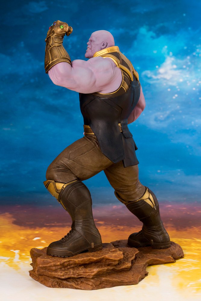 Kotobukiya Marvel Avengers Infinity War: Thanos 1/10 Scale ArtFX+ Statue - Premium Collectible Figure for Superhero Fans & Home Display