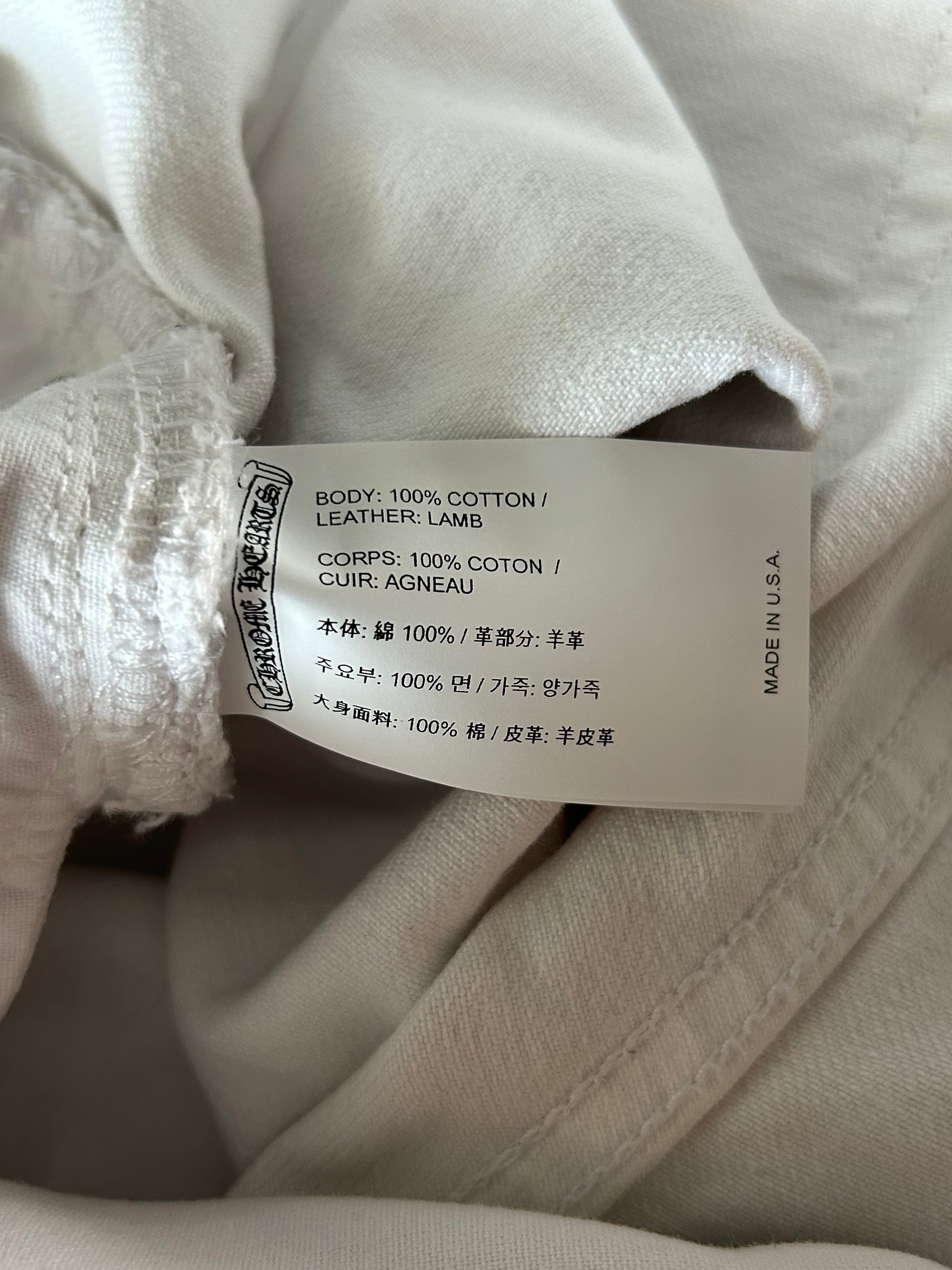 Chrome Hearts x Levi's White Mixed Patch St. Barth Exclusive Jeans - Limited Edition Designer Denim for Men & Women | Perfect for Streetwear, Luxury Fashion & Collector's Wardrobe