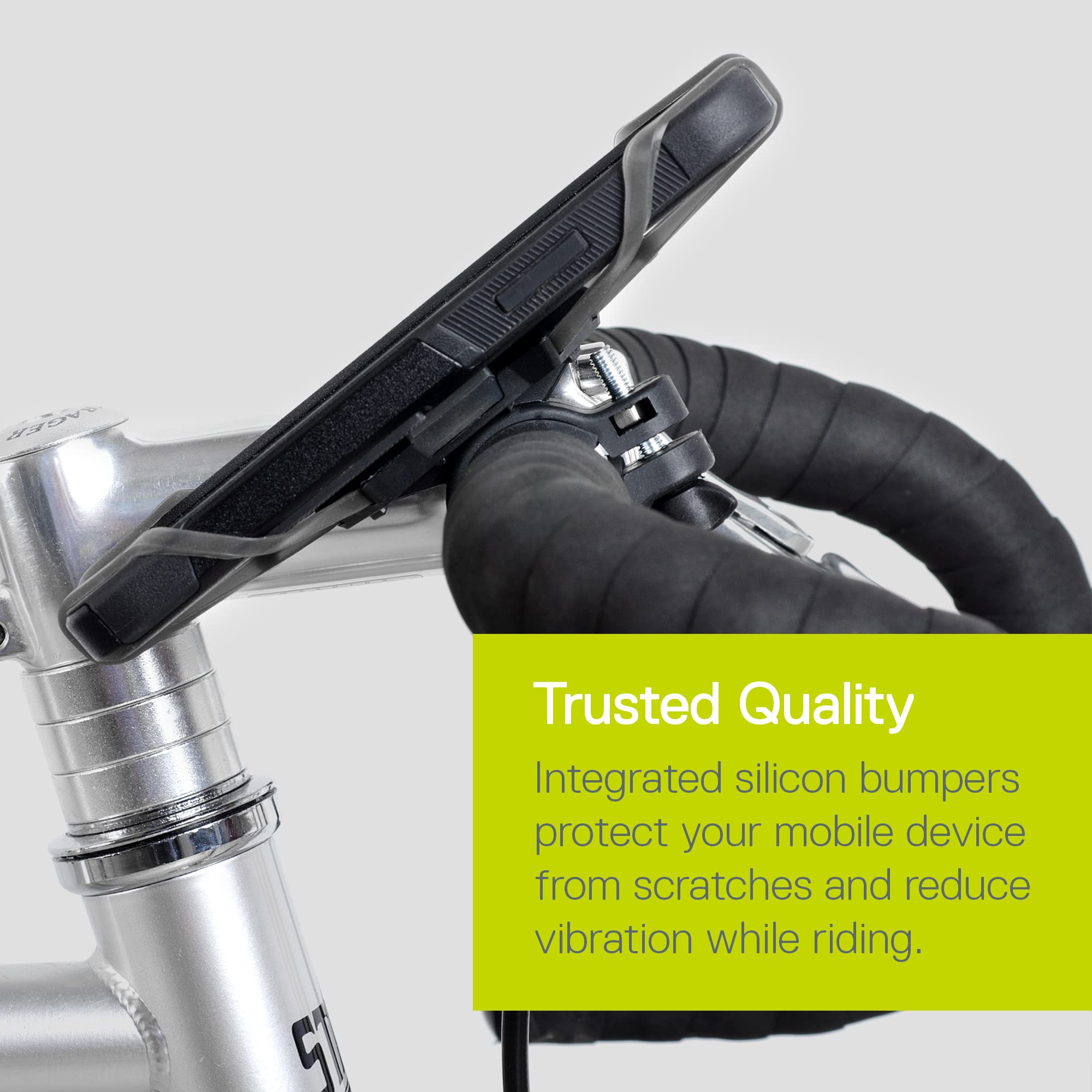 Delta Cycle Xmount Bicycle Phone Holder - Adjustable Handlebar Mount for iPhone & Smartphones - Secure Bike Accessories for Cycling, Commuting & Outdoor Adventures