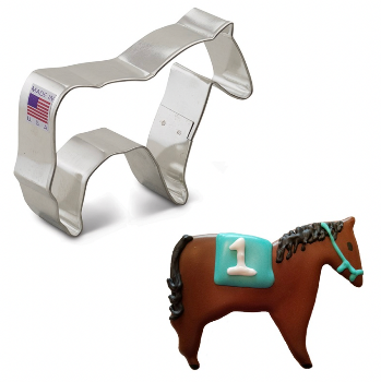 Stainless Steel Horse Cookie Cutter Set - 3 Piece Baking Tools for Christmas, Birthday Party & DIY Decorations - Perfect for Sugar Cookies, Fondant, Clay Crafts & Holiday Baking