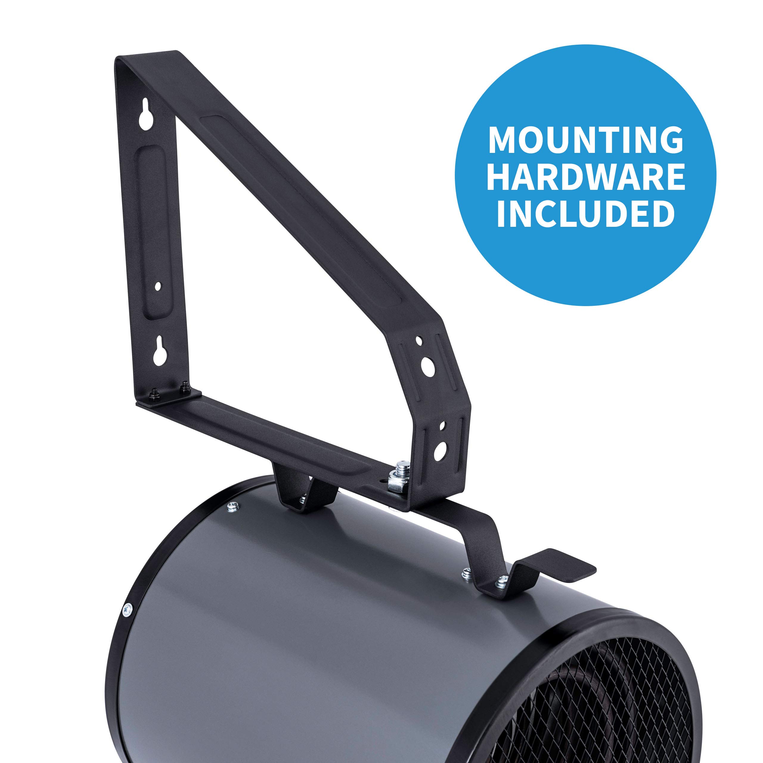 NewAir 240V 2-in-1 Freestanding or Wall/Ceiling Mount Electric Garage Heater - 500 Sq.Ft Coverage with Remote Control - Ideal for Garages, Workshops, Basements & Outdoor Spaces