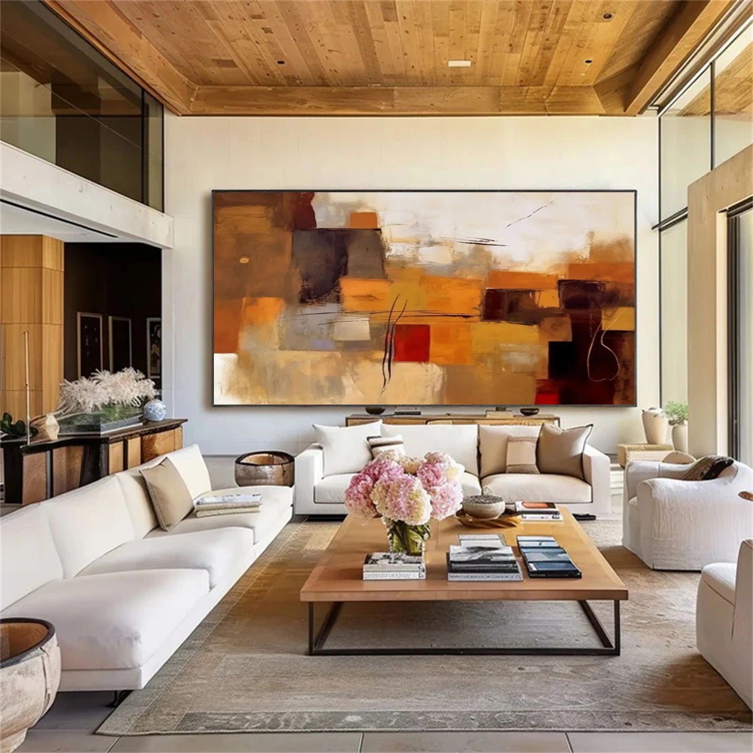 Abstract Painting #AB 265 - Modern Wall Art for Home & Office Decor - Perfect for Living Room, Bedroom or Workspace