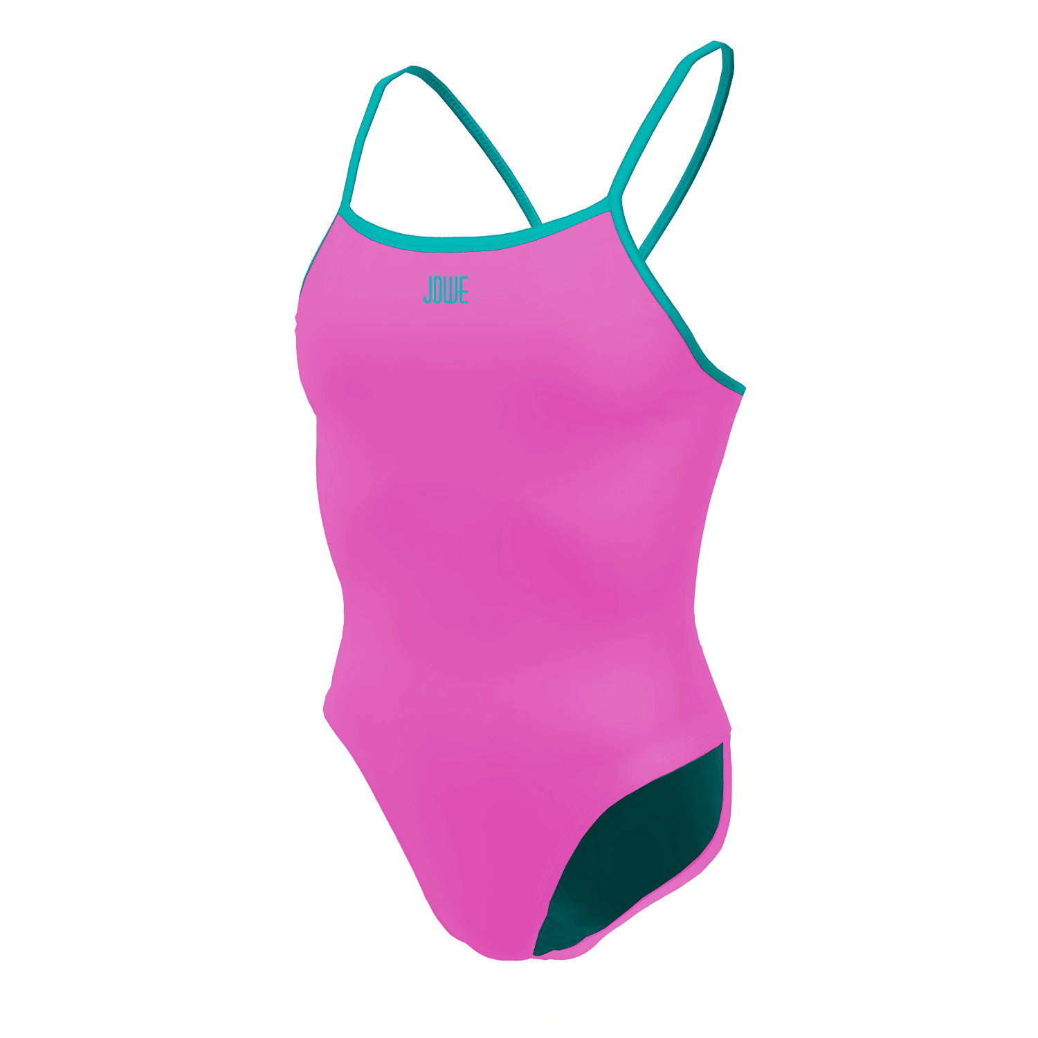 Jowe Women's Tie Back Swimsuit - Game Pink / Calm - Sexy One Piece Bathing Suit for Beach, Pool & Vacation