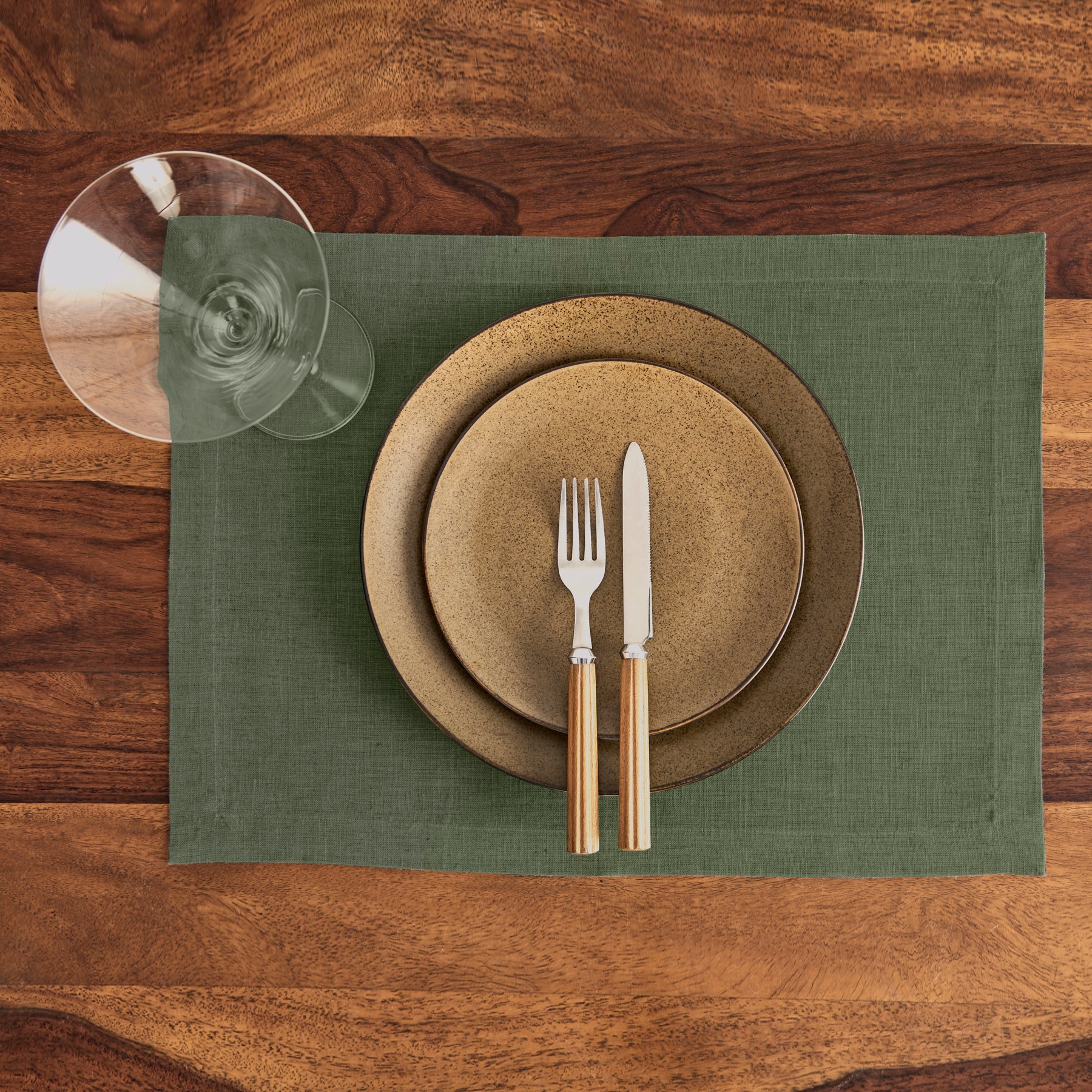 Premium Diana Medium Weight Placemats Set of 4 - Elegant Table Setting for Dining Room, Kitchen & Holiday Decor - Washable & Durable Place Mats for Everyday Use