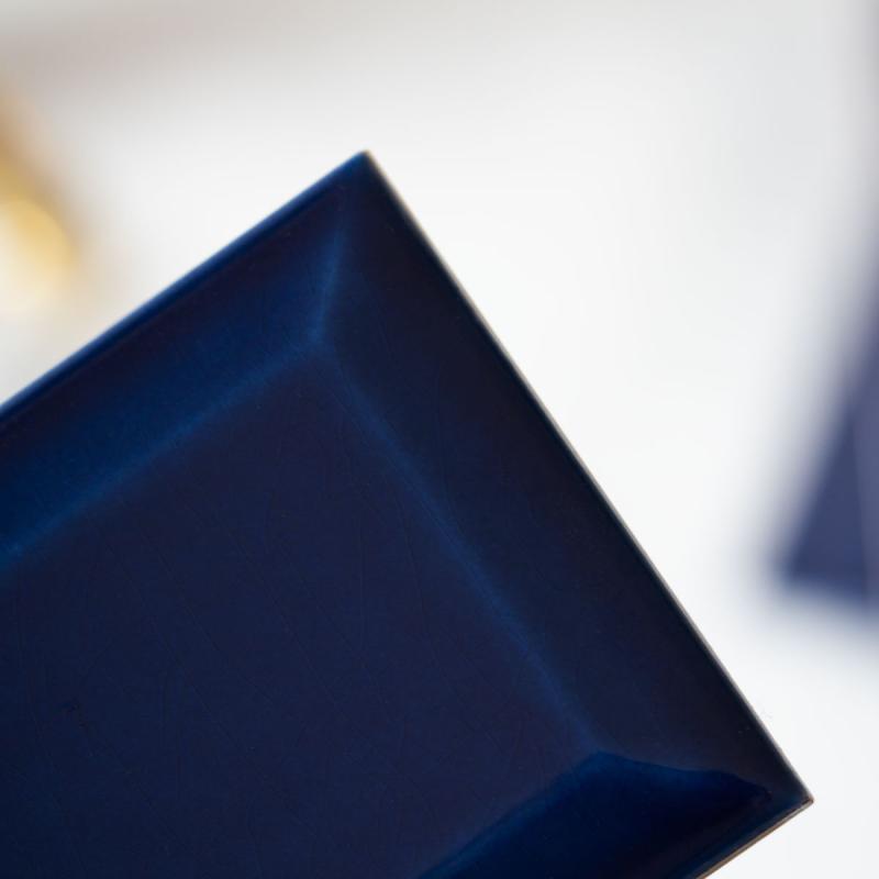 Kakel Victoria Facade Edge 7.5 x 15 cm Ultramarine Blue - Perfect for Kitchen Backsplash & Bathroom Tile Accents
